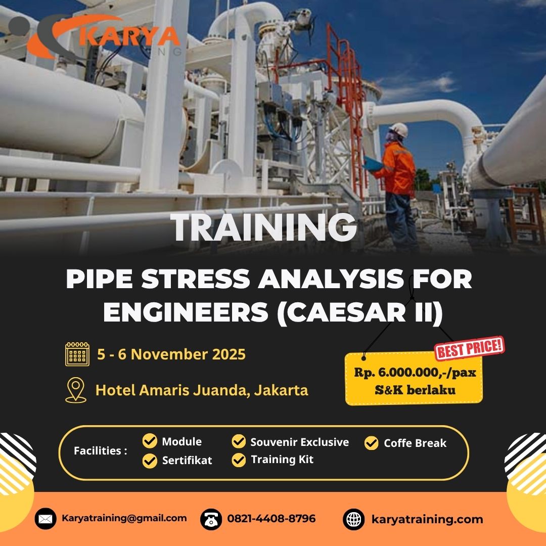 Training Pipe Stress Analysis For Engineers (caesar Ii) | Pelatihan SDM ...
