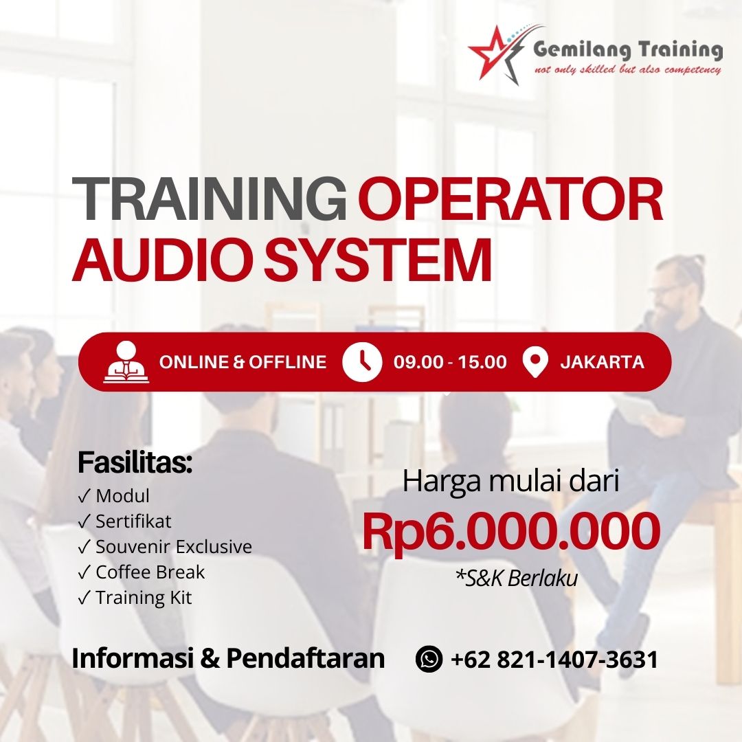 Sound System Training Training Pelatihan Operator Audio System | Pelatihan SDM | Kelasinstruktur